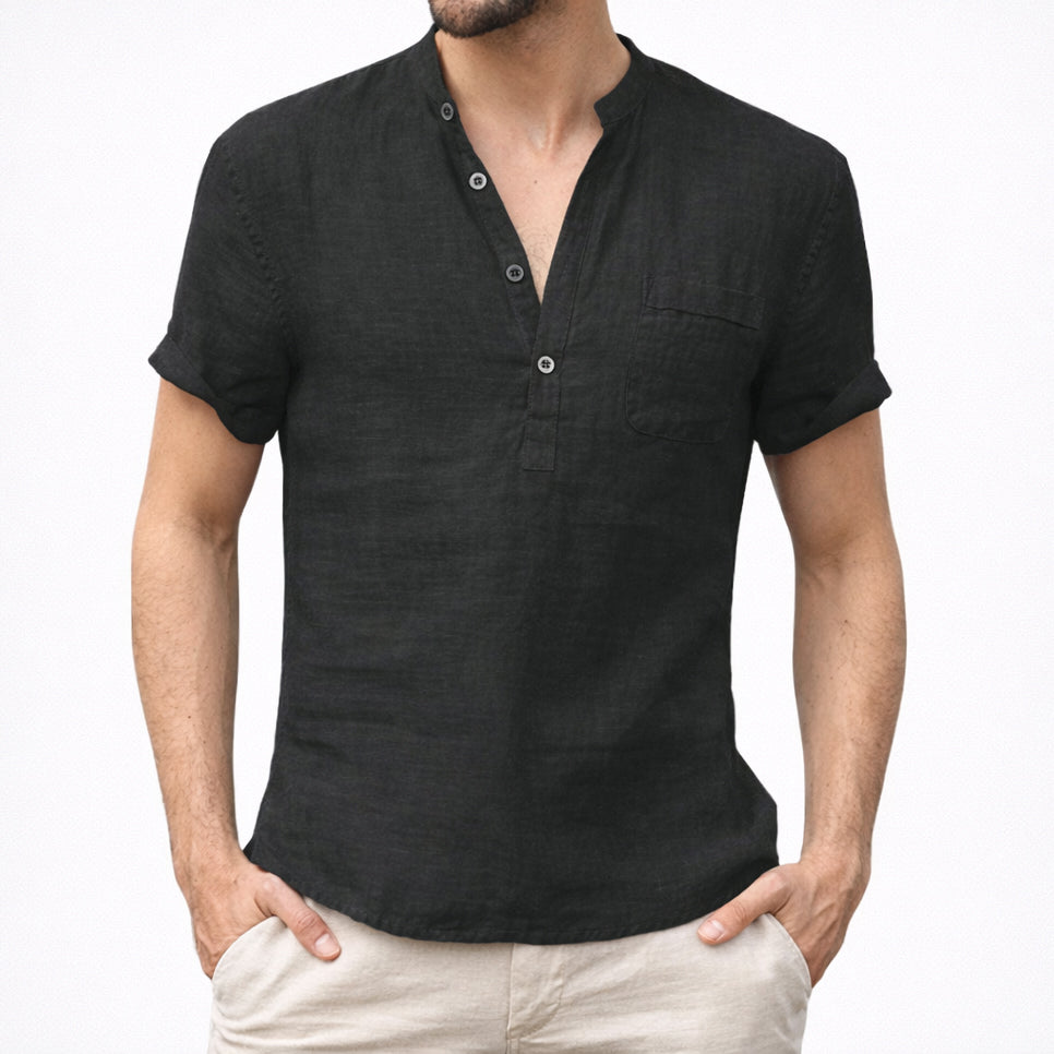 Charles Morrison Lightweight Summer Henley Top