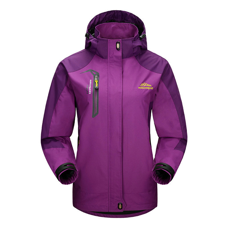 Waterproof Trail Jacket for Women with Removable Hood