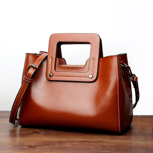 Daliene Polished Genuine Leather Bag