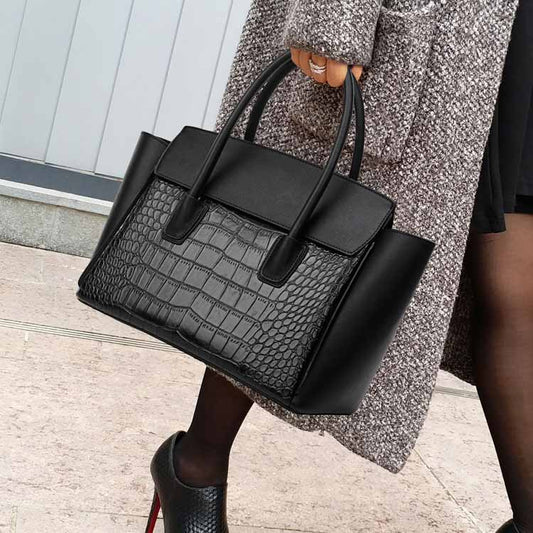 Elisa Paris Leather Handbag