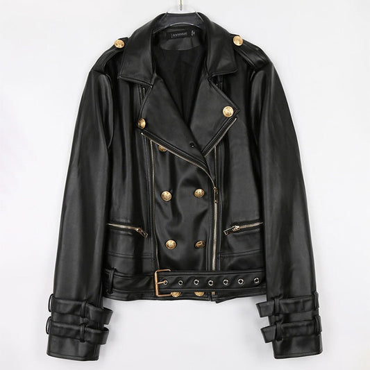 Emie-Daly Queen Faux Leather Jacket