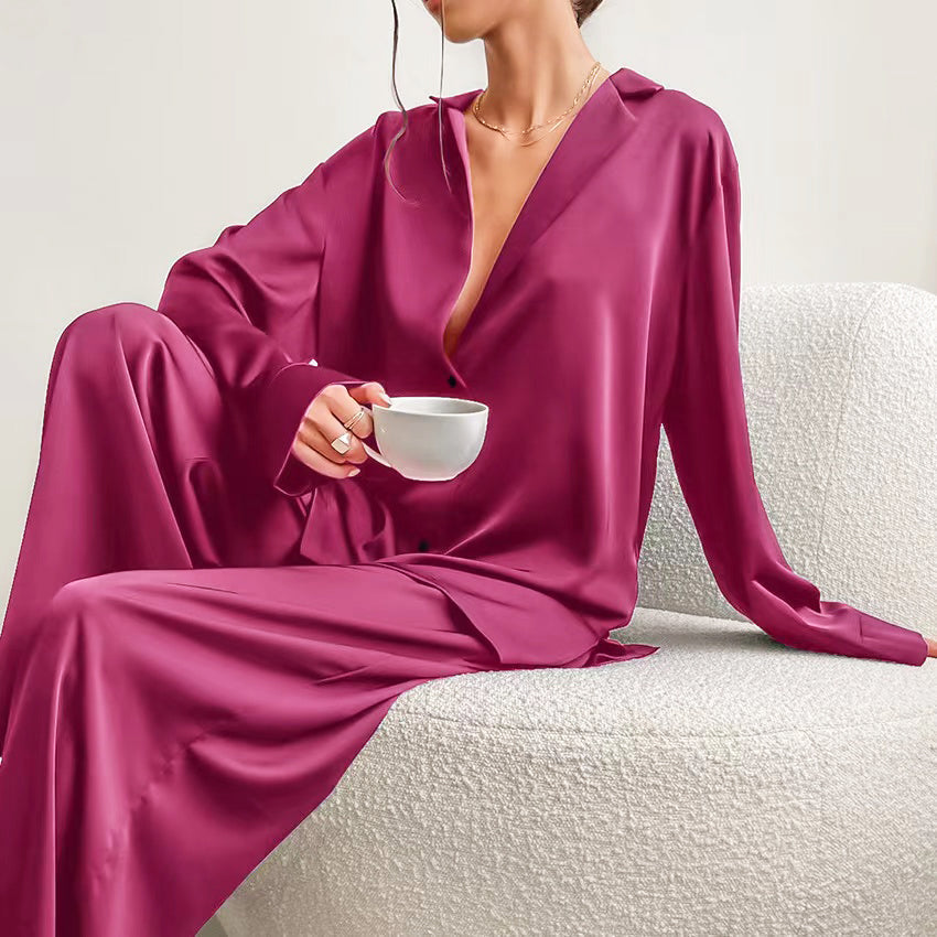 Emie Daly Elegant Satin Pajama Set
