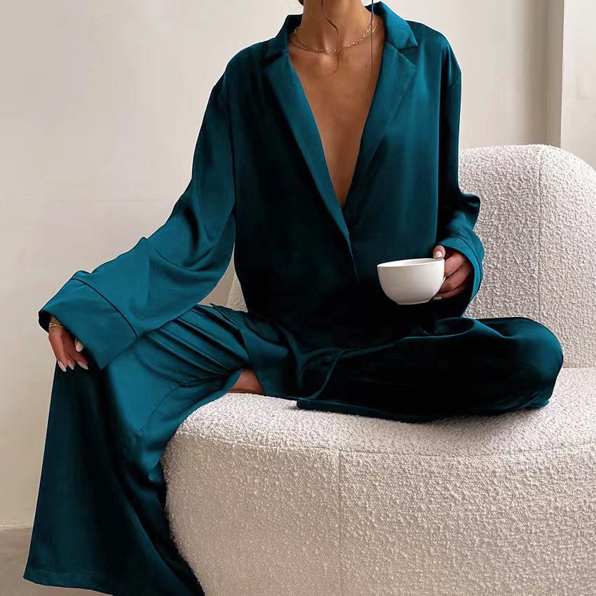 Emie Daly Elegant Satin Pajama Set