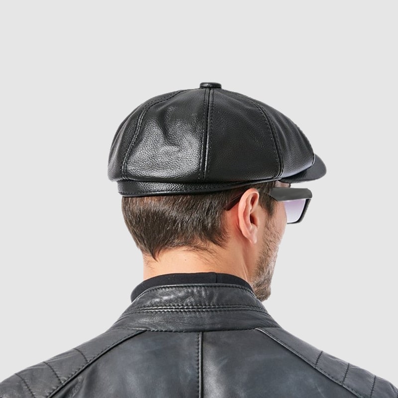 Frank Hardy Genuine Leather Vintage Beret