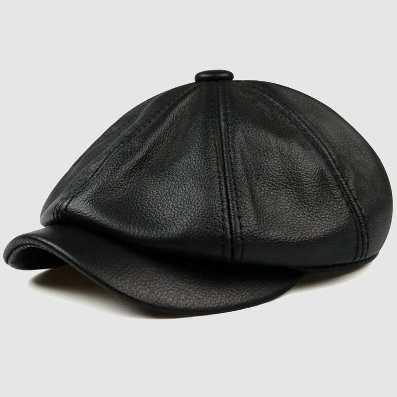 Frank Hardy Genuine Leather Vintage Beret