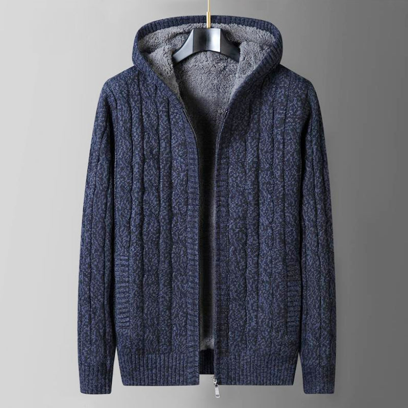 Frank Hardy Hooded Premium Wool Cardigan