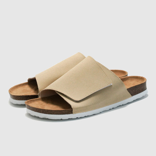 Malin-Tassou Elegant Cork-Leather Sandals