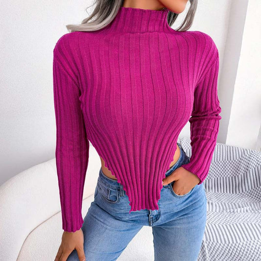Malin-Tassou Half Cropped Turtleneck Sweater