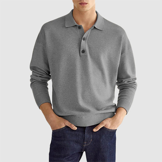 Vesucci Long-Sleeve Polo Shirt