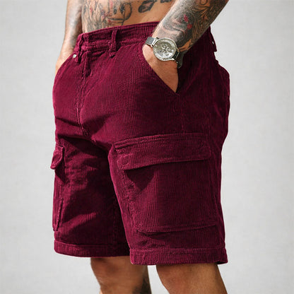 Charles Morrison Corduroy Cargo Shorts