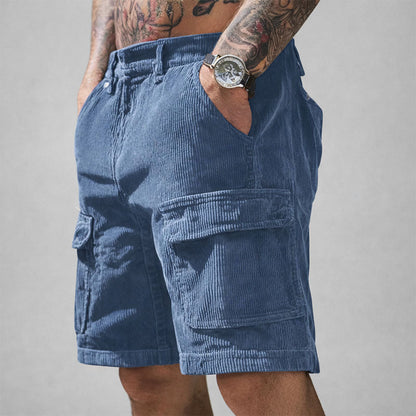 Charles Morrison Corduroy Cargo Shorts