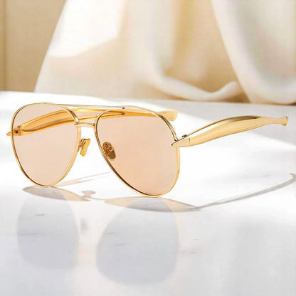 Emie Daly Sculpted Aviator Sunglasses