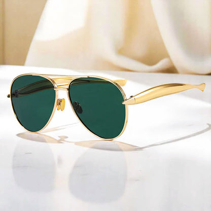 Emie Daly Sculpted Aviator Sunglasses