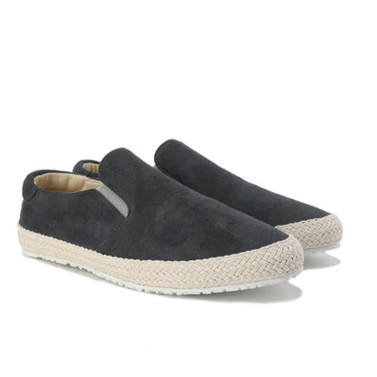 Emie Daly Braided-Sole Slip-On Loafers