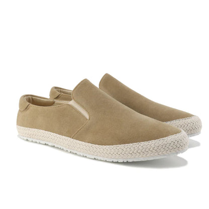Emie Daly Braided-Sole Slip-On Loafers