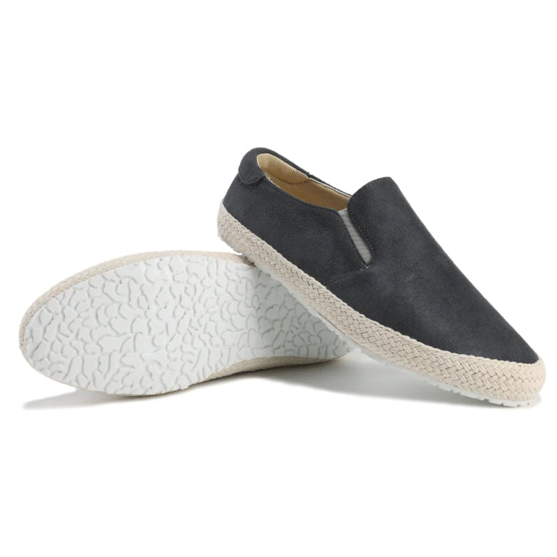 Emie Daly Braided-Sole Slip-On Loafers