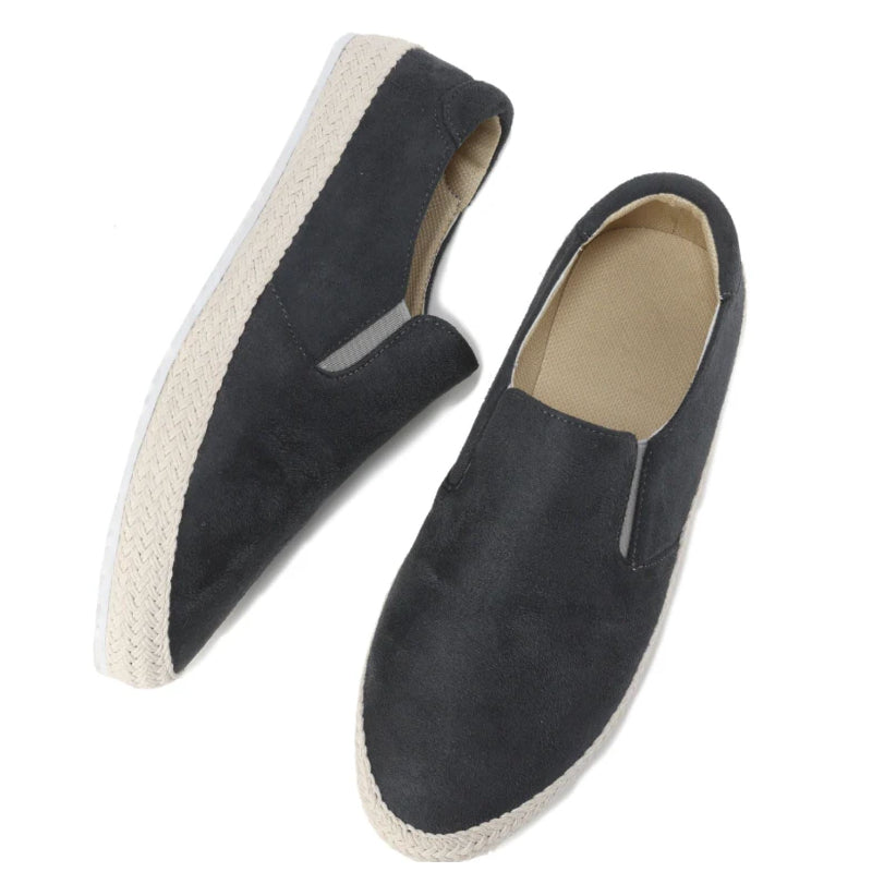 Emie Daly Braided-Sole Slip-On Loafers