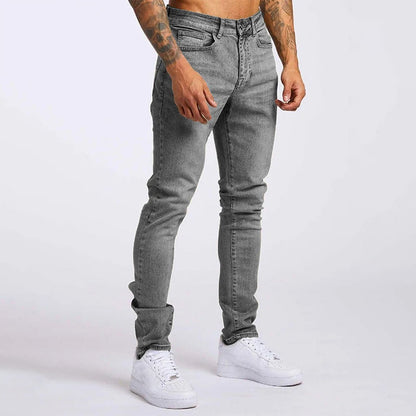 Louis Martin Slim Fit High-Waisted Jeans