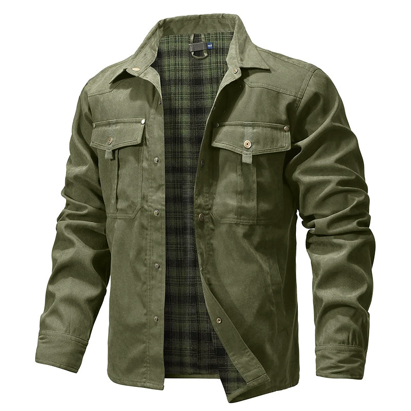 Lumberjack Flannel Lined Shirt Jacket for Men
