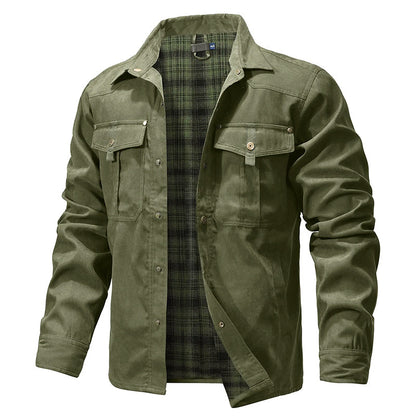 Lumberjack Flannel Lined Shirt Jacket for Men