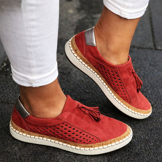 Malin Tassou Suede Shoes with Tassel Detail