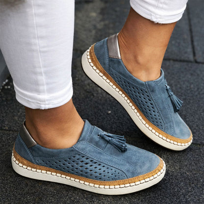 Malin Tassou Suede Shoes with Tassel Detail