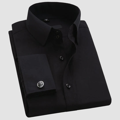Men’s Long Sleeve Formal Shirt with French Cuffs