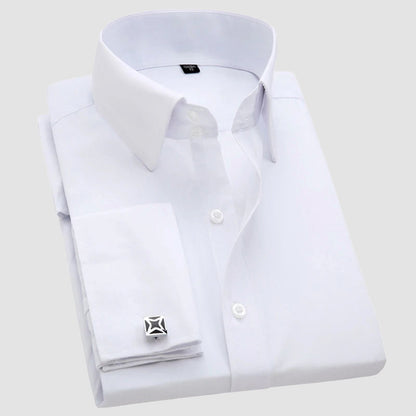 Men’s Long Sleeve Formal Shirt with French Cuffs