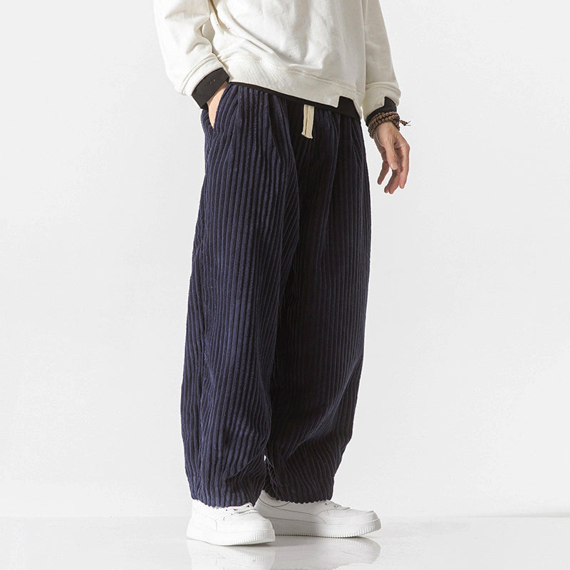 Men’s Loose-Fit Ribbed Corduroy Pants