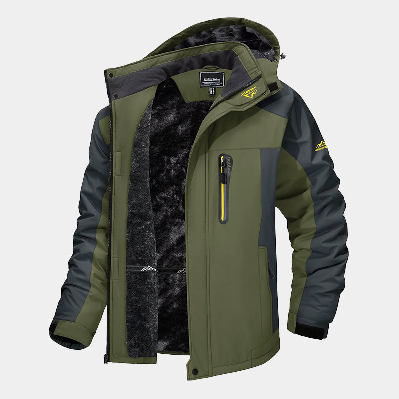 Men’s Waterproof Ski Jacket with Fleece Lining