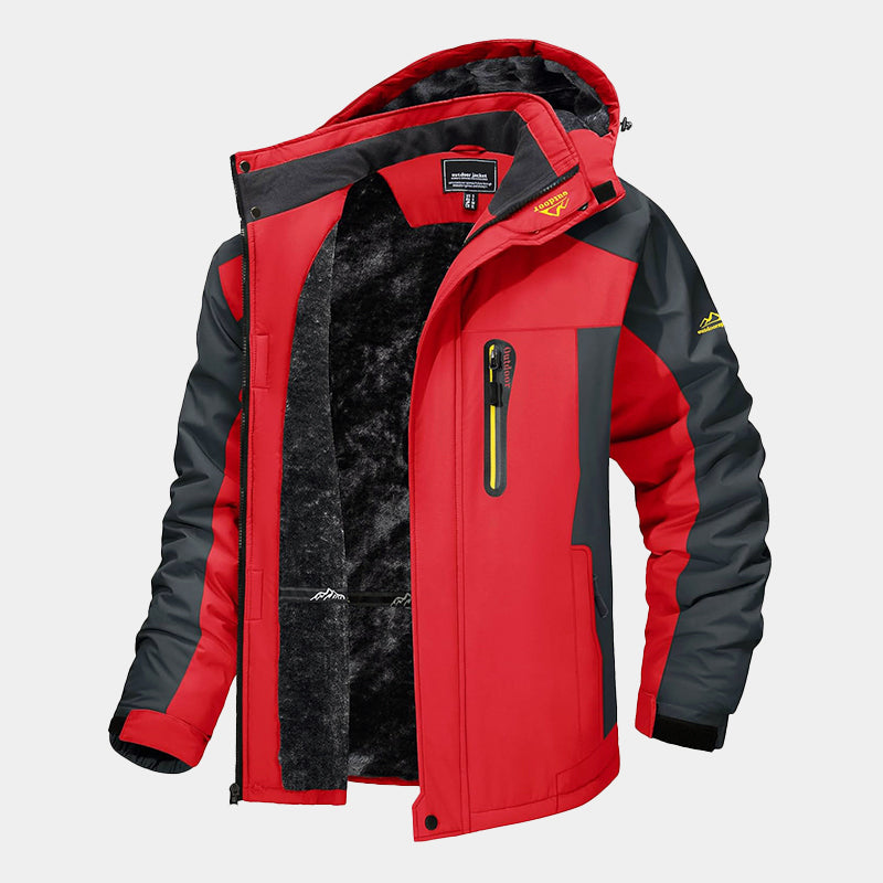 Men’s Waterproof Ski Jacket with Fleece Lining