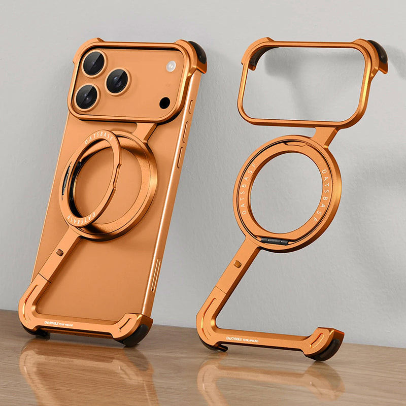 Protective Magnetic Phone Case for iPhone 17 Series with 360° Ring Stand