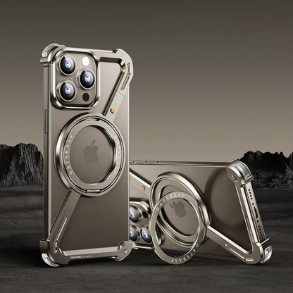 Protective Magnetic Phone Case for iPhone 17 Series with 360° Ring Stand