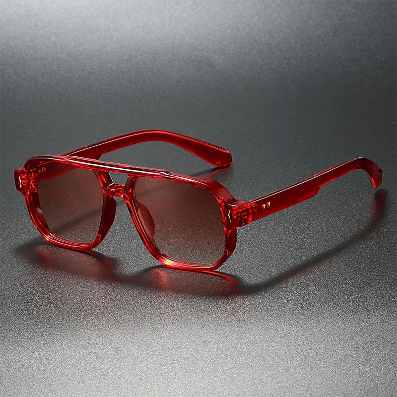 Valentro Square Frame Tinted Lens Sunglasses