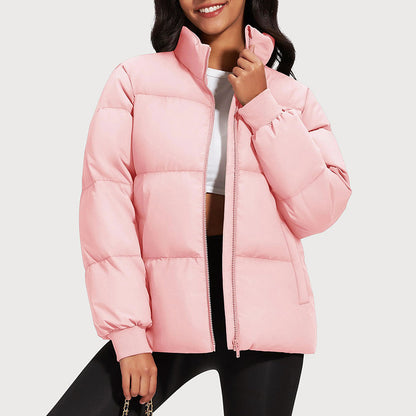 Women’s Mid-Length Puffer Jacket with Down Filling