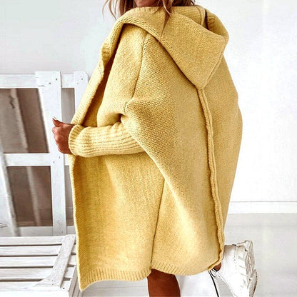 Women’s Oversized Hooded Knit Cardigan