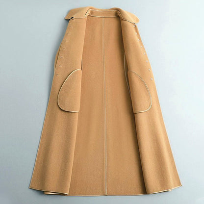 Women’s Tailored A-Line Coat with Rounded Collar