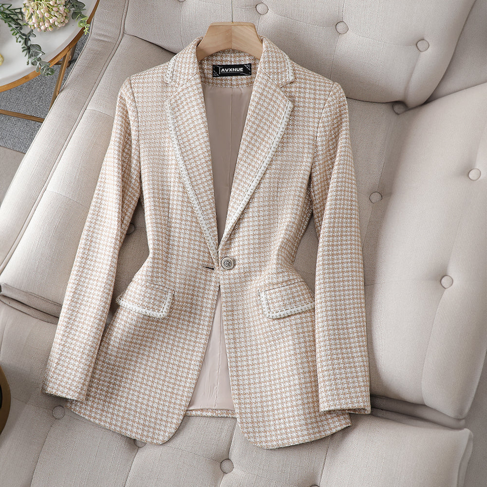 Adeline Plaid Formal Blazer