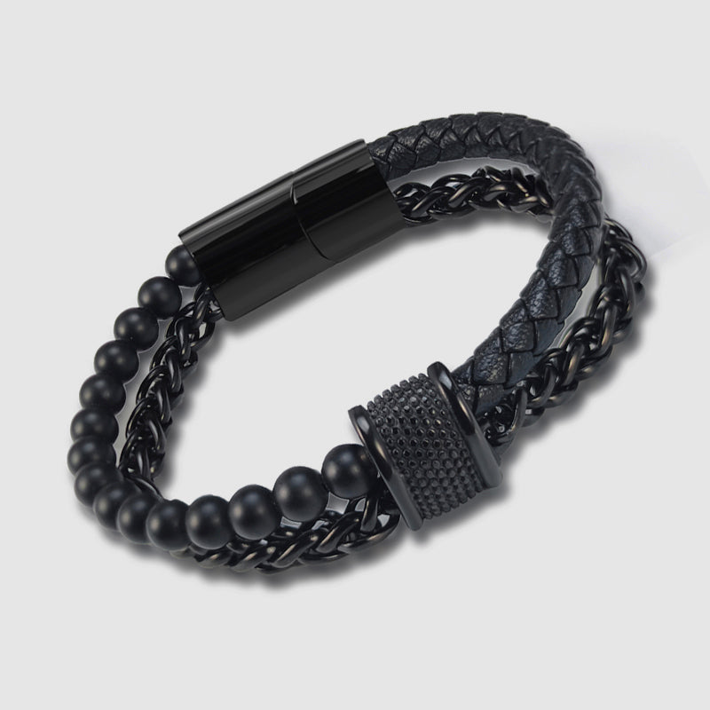 Aston Multilayer Leather Bracelet