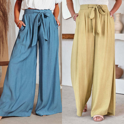 Bali High-Waist Casual Trousers