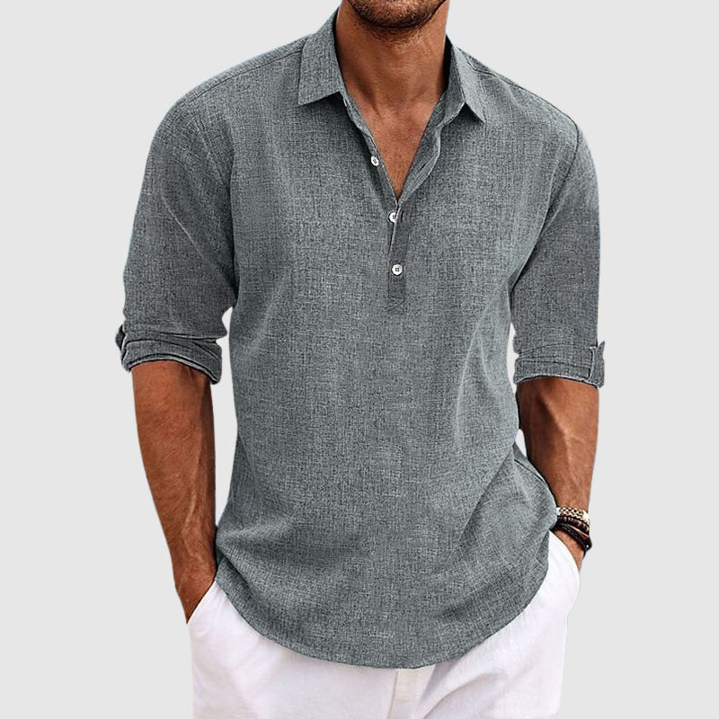 Charles Morrison Signature Linen Shirt