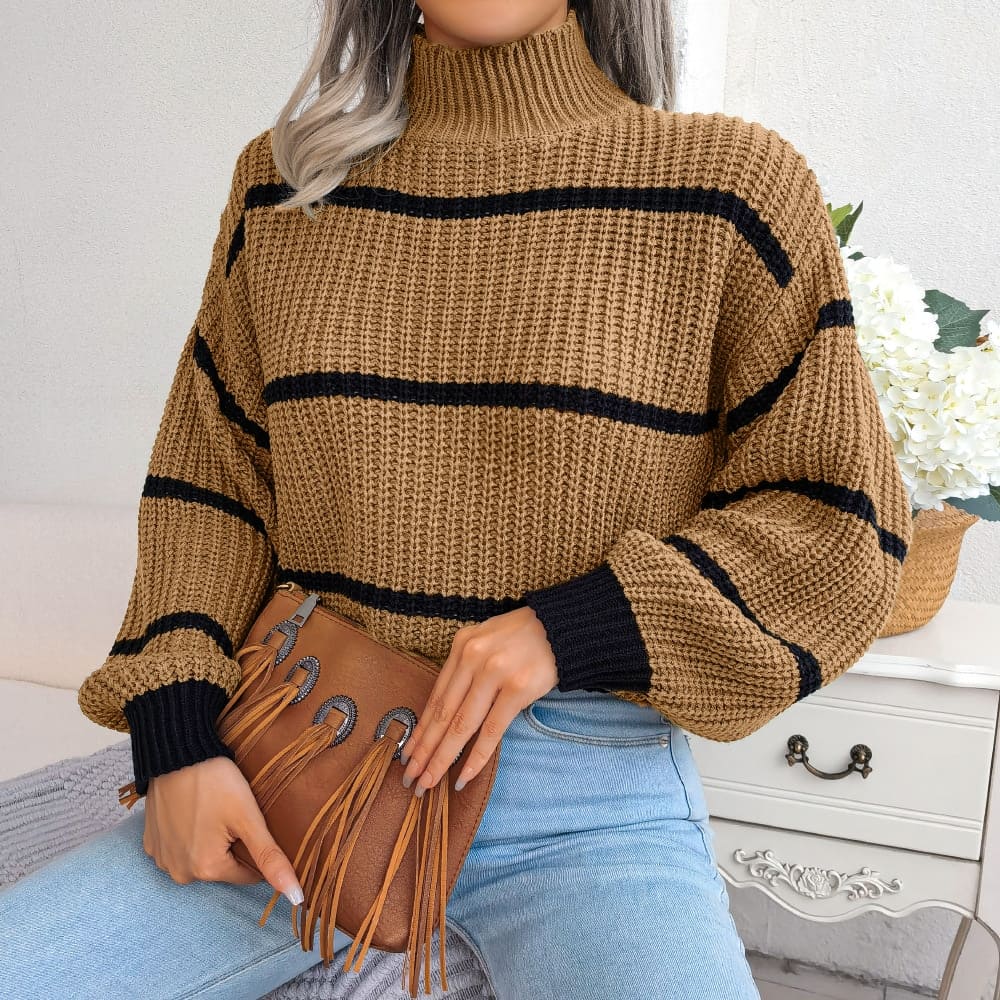 Chic Oversized Turtleneck Sweater