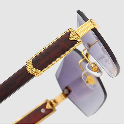 Drip Rimless Gradient Sunglasses