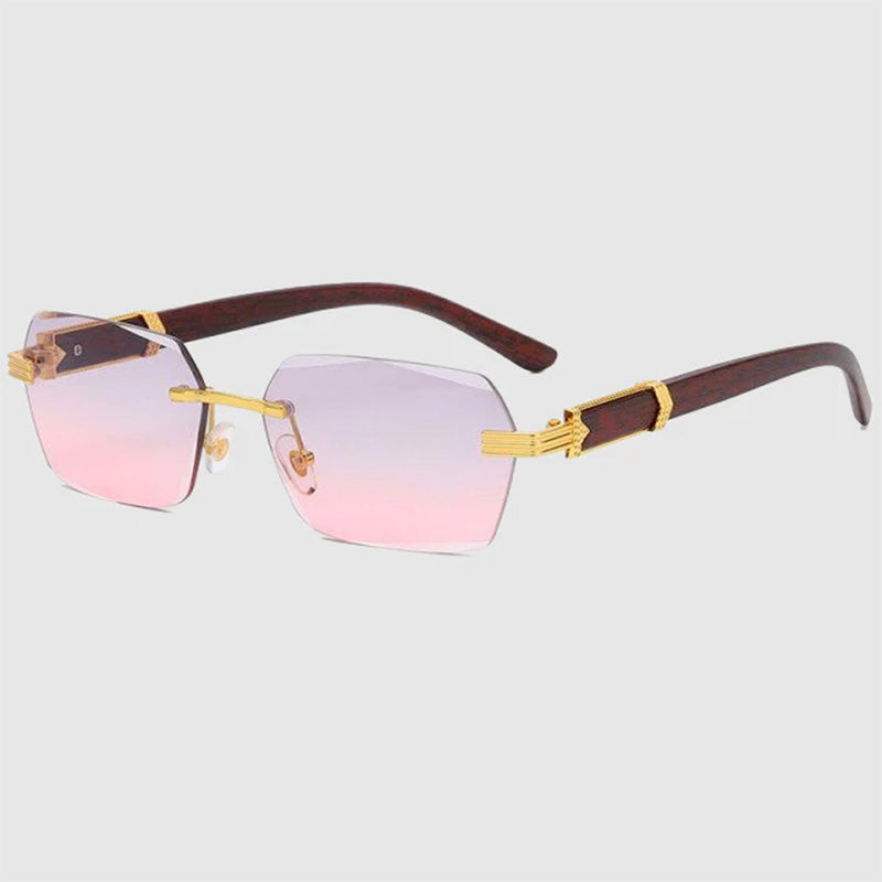 Drip Rimless Gradient Sunglasses