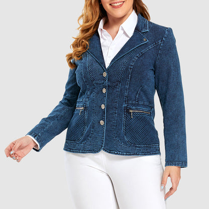 Emie Daly Casual Business Denim Blazer