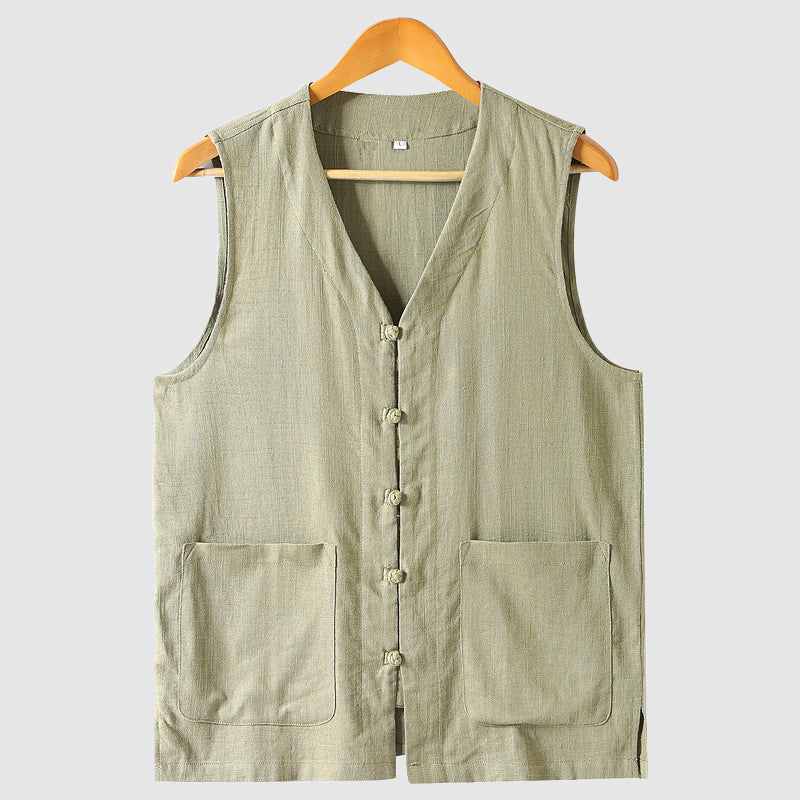 Frank Hardy Coastline Linen Vest