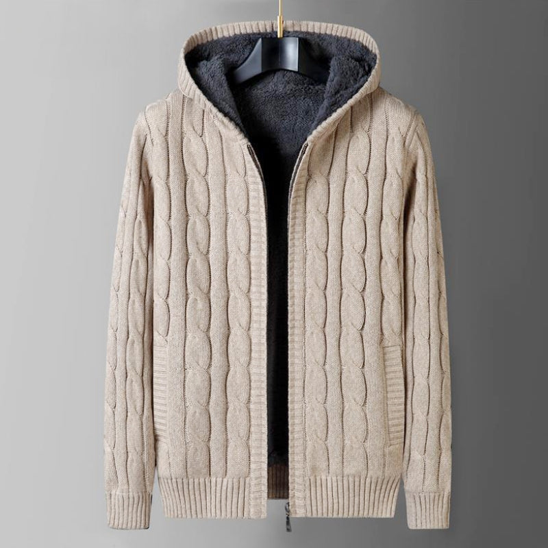 Frank Hardy Hooded Premium Wool Cardigan