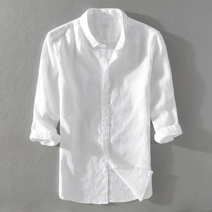 Frank Hardy Three-Quarter-Sleeved Linen Shirt