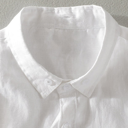 Frank Hardy Three-Quarter-Sleeved Linen Shirt