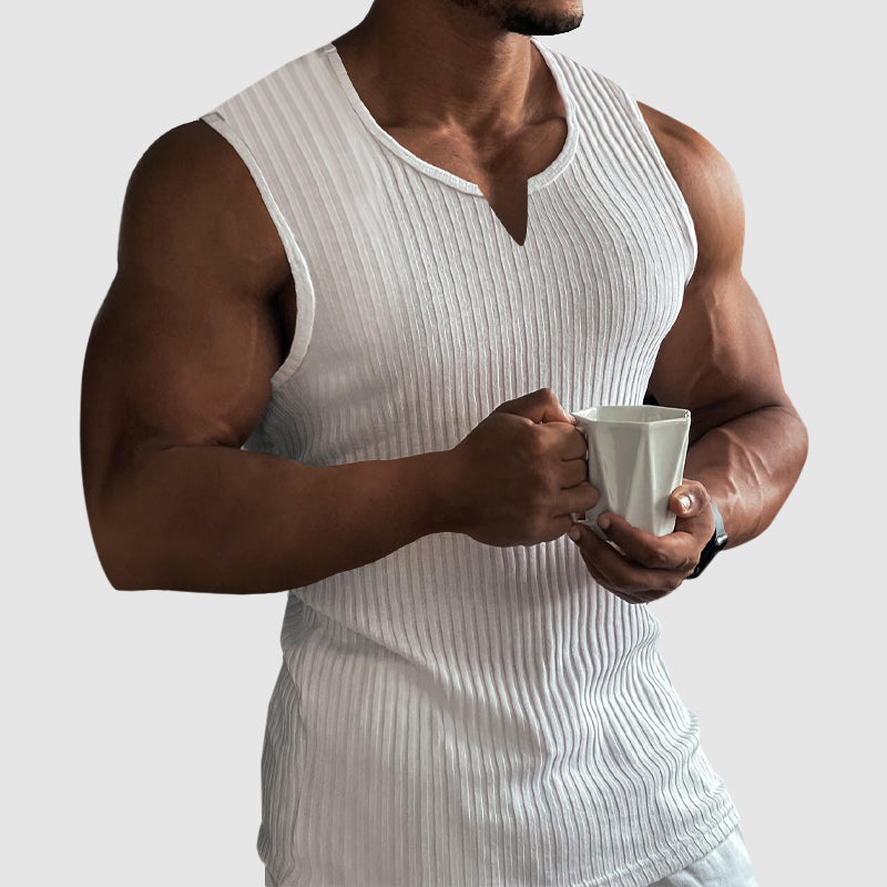 Hustle V-Neck Tank Top